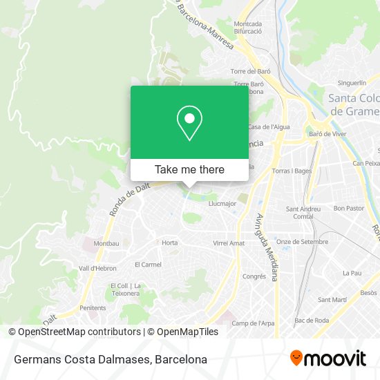 Germans Costa Dalmases map