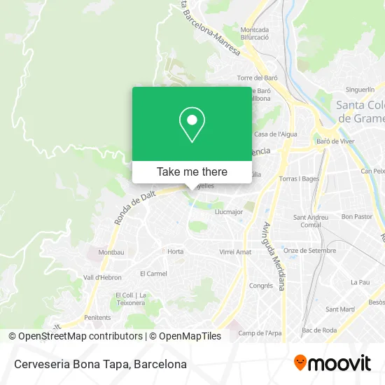 Cerveseria Bona Tapa map