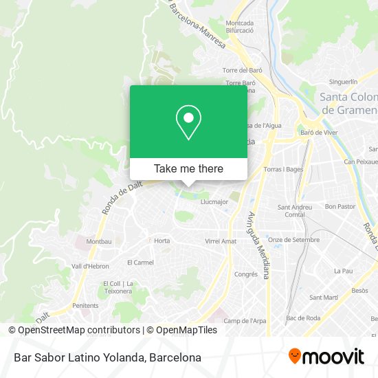 mapa Bar Sabor Latino Yolanda