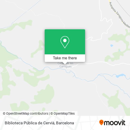 Biblioteca Pública de Cervià map