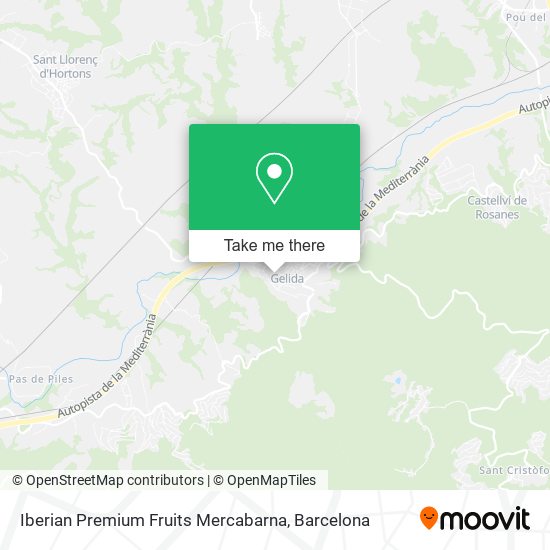 Iberian Premium Fruits Mercabarna map