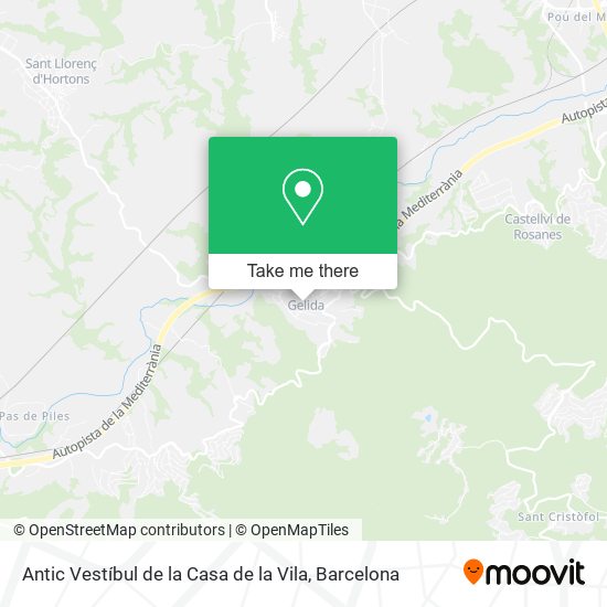 Antic Vestíbul de la Casa de la Vila map