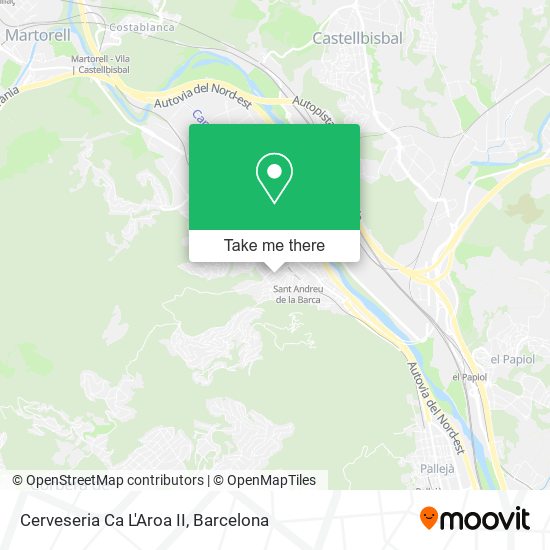 Cerveseria Ca L'Aroa II map