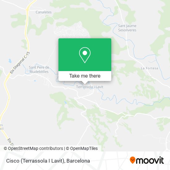 Cisco (Terrassola I Lavit) map