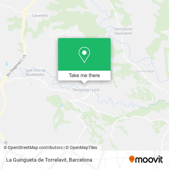 La Guingueta de Torrelavit map