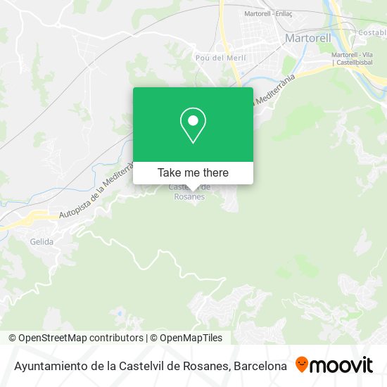 Ayuntamiento de la Castelvil de Rosanes map