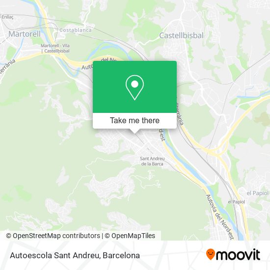 Autoescola Sant Andreu map