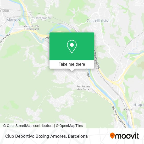 Club Deportivo Boxing Amores map