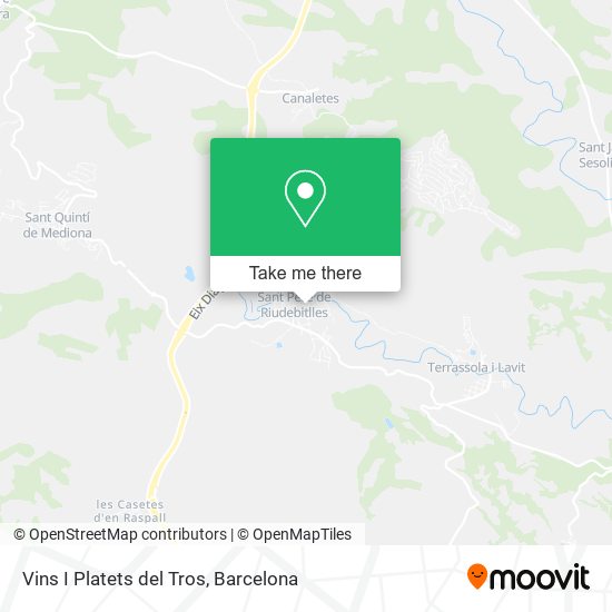 Vins I Platets del Tros map