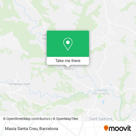 Masía Santa Creu map