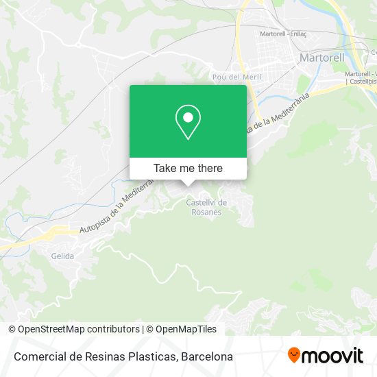 Comercial de Resinas Plasticas map