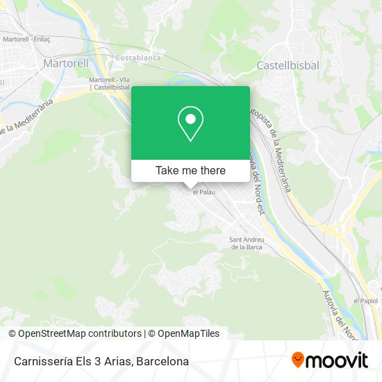 Carnissería Els 3 Arias map