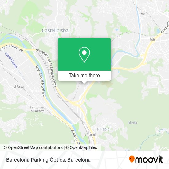 Barcelona Parking Óptica map