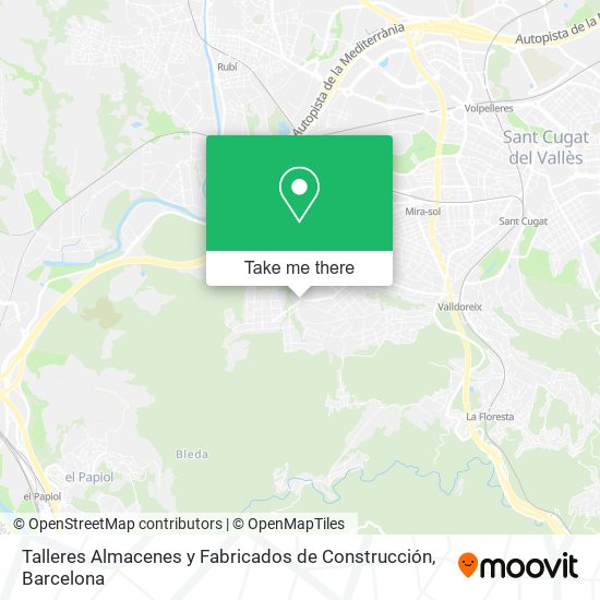 Talleres Almacenes y Fabricados de Construcción map