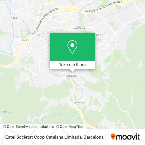 mapa Estel Societat Coop Catalana Limitada