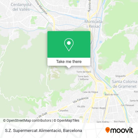 S.Z. Supermercat Alimentació map