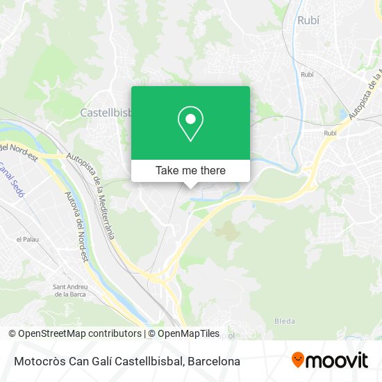 Motocròs Can Galí Castellbisbal map