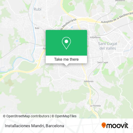 Installaciones Mandri map