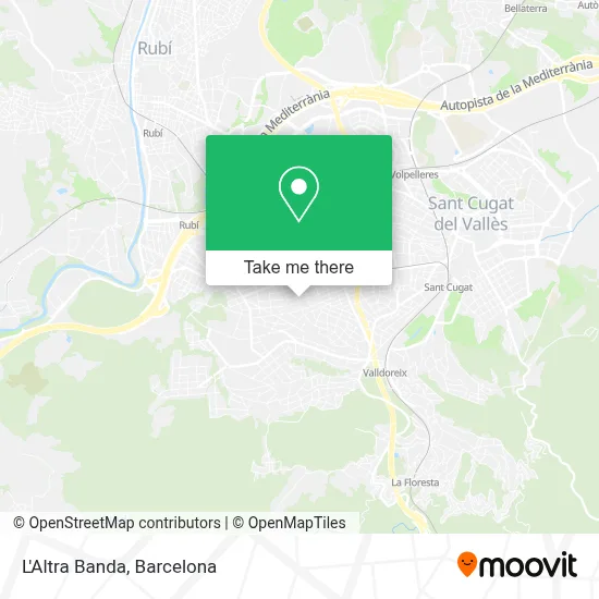 L'Altra Banda map
