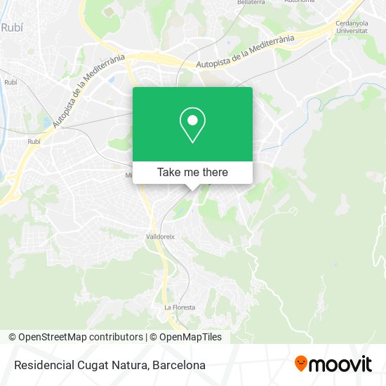 Residencial Cugat Natura map