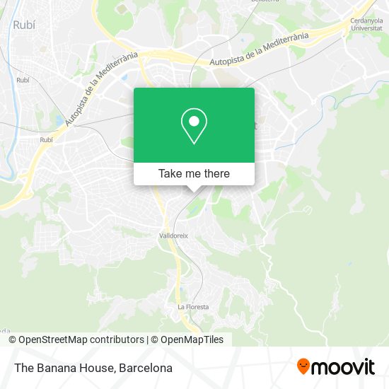 mapa The Banana House