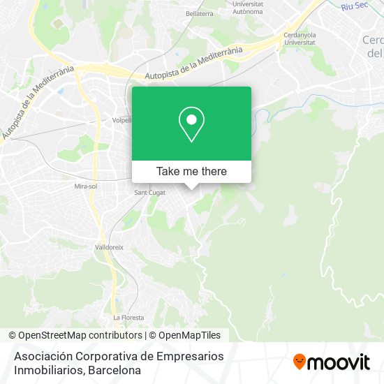 mapa Asociación Corporativa de Empresarios Inmobiliarios