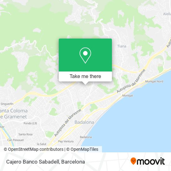 Cajero Banco Sabadell map