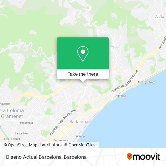 Diseno Actual Barcelona map