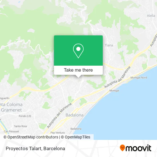 Proyectos Talart map