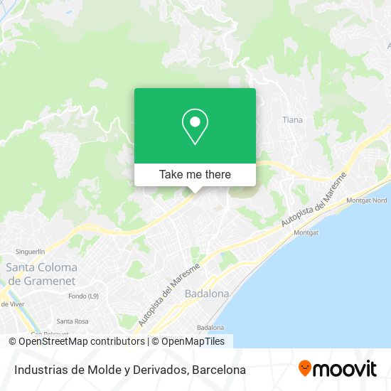 Industrias de Molde y Derivados map