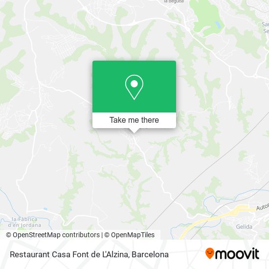 Restaurant Casa Font de L'Alzina map
