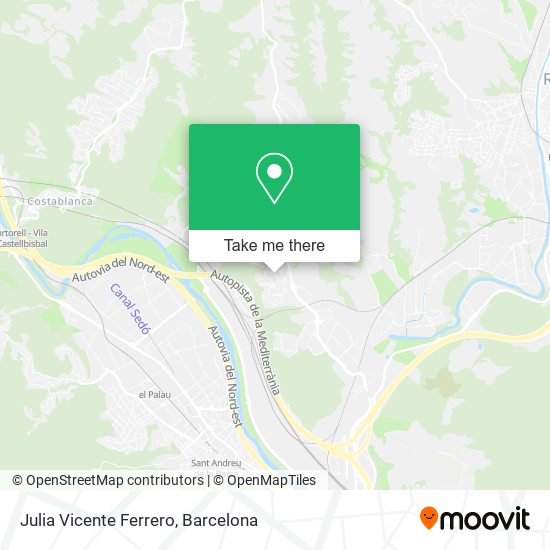 Julia Vicente Ferrero map