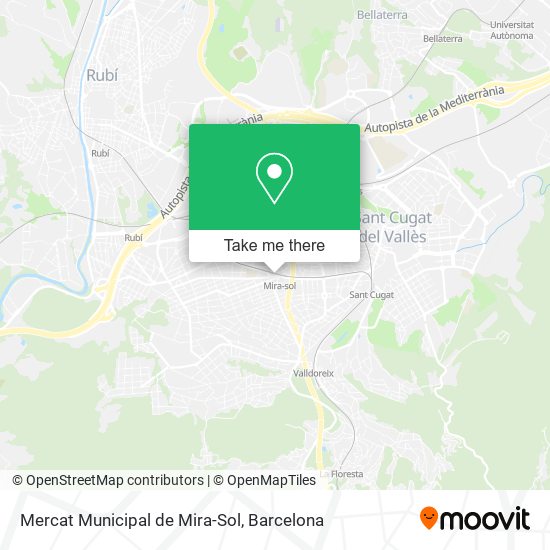 mapa Mercat Municipal de Mira-Sol