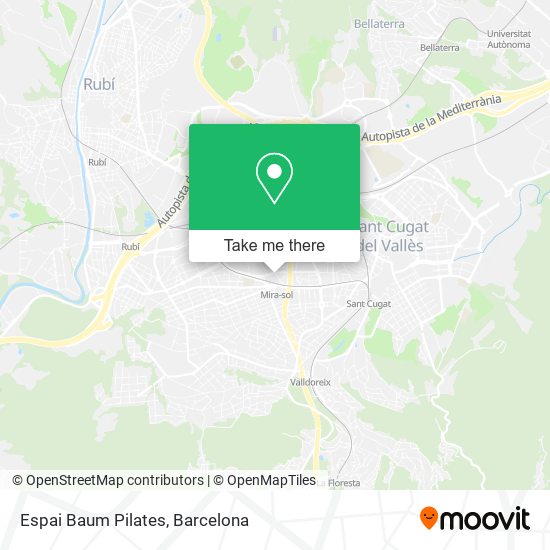 Espai Baum Pilates map