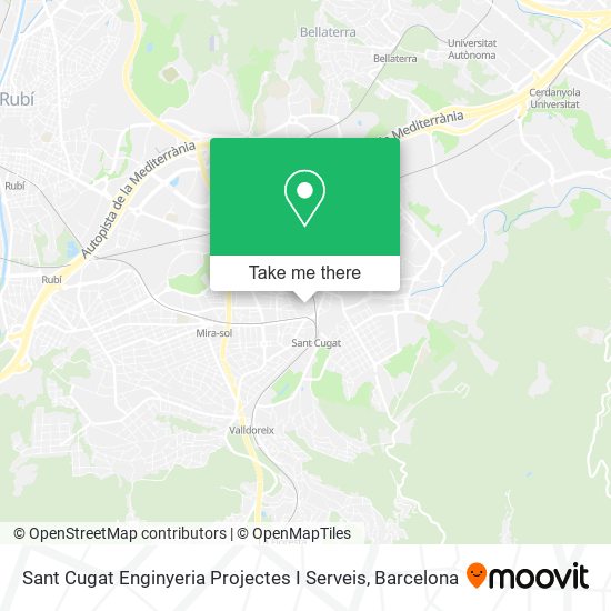 mapa Sant Cugat Enginyeria Projectes I Serveis