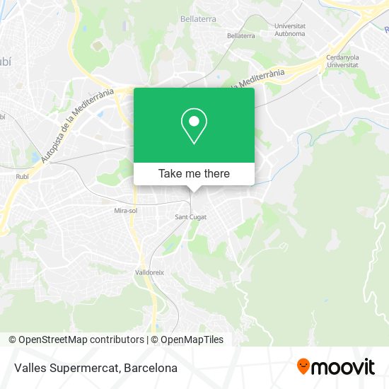 Valles Supermercat map