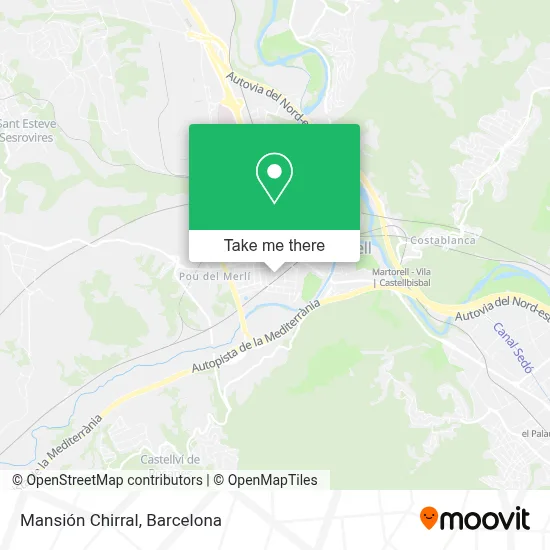 Mansión Chirral map