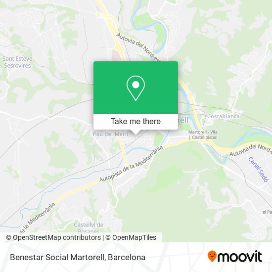 Benestar Social Martorell map