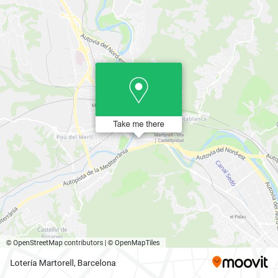 Lotería Martorell map