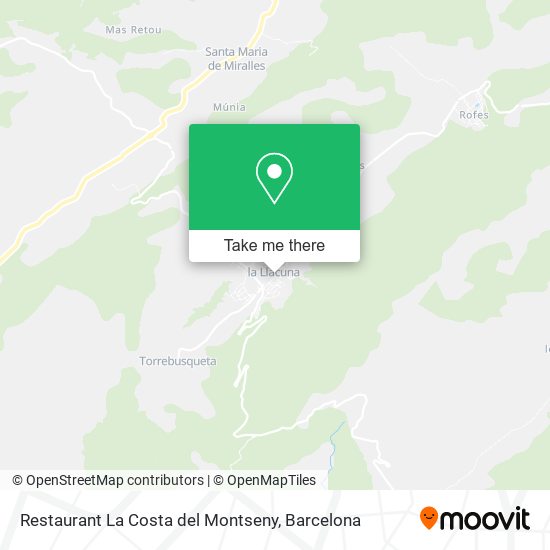 Restaurant La Costa del Montseny map