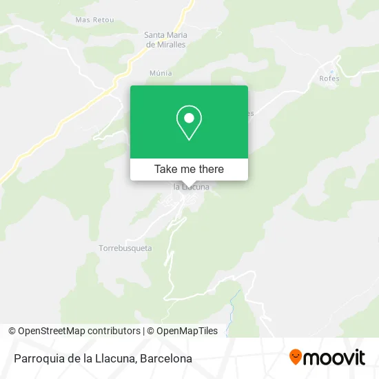 Parroquia de la Llacuna map