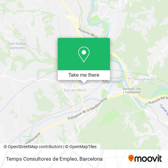 Temps Consultores de Empleo map