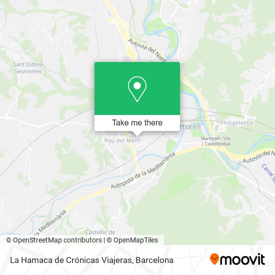 La Hamaca de Crónicas Viajeras map
