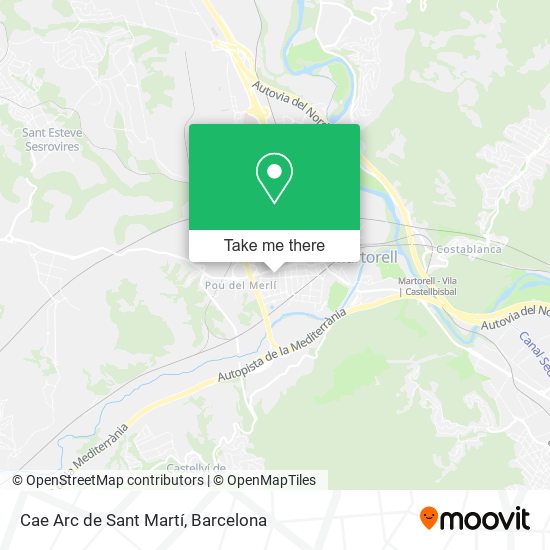 Cae Arc de Sant Martí map