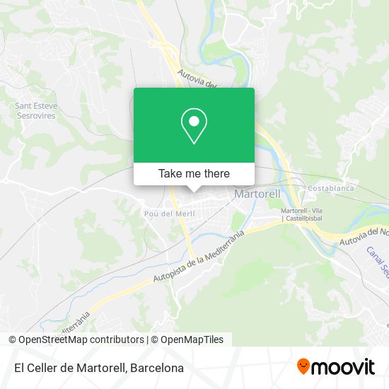 El Celler de Martorell map