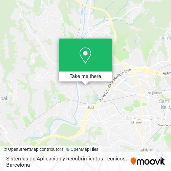 Sistemas de Aplicación y Recubrimientos Tecnicos map