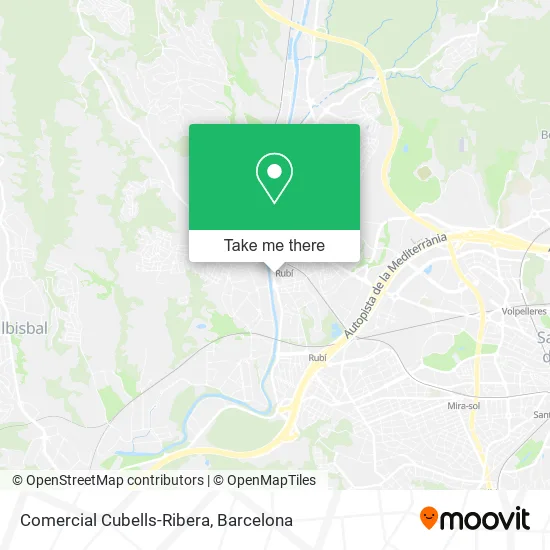 Comercial Cubells-Ribera map