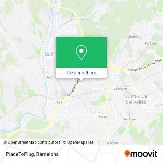 mapa PlaceToPlug