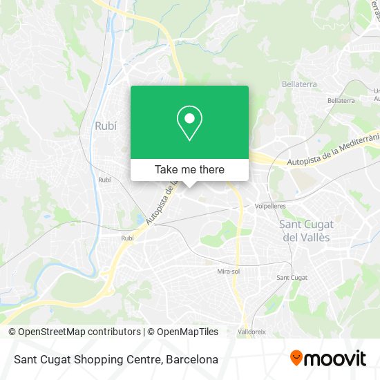 Sant Cugat Shopping Centre map