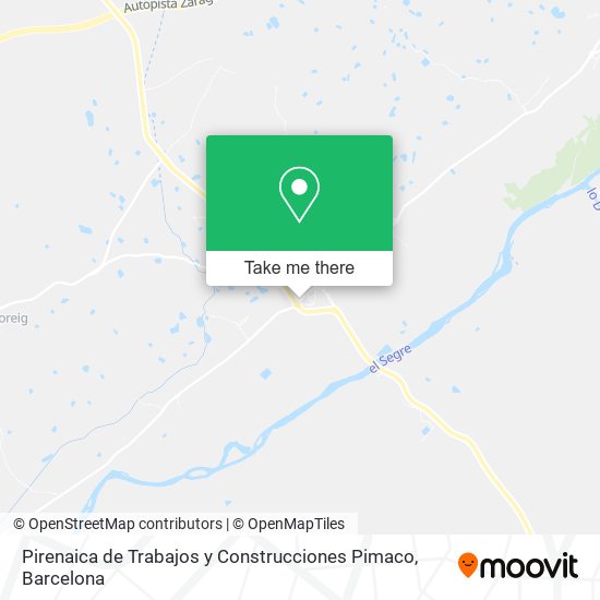 Pirenaica de Trabajos y Construcciones Pimaco map